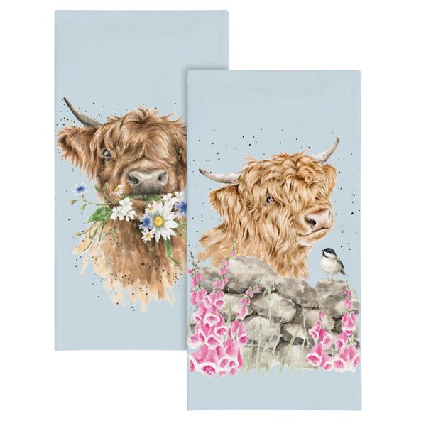 Wrendale 'Daisy Coo' Highland Cow Pocket Tissues