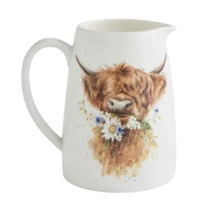 Wrendale 'Daisy Coo' Highland Cow Posy Jug
