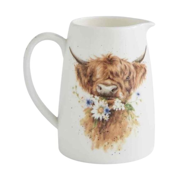 Wrendale 'Daisy Coo' Highland Cow Posy Jug