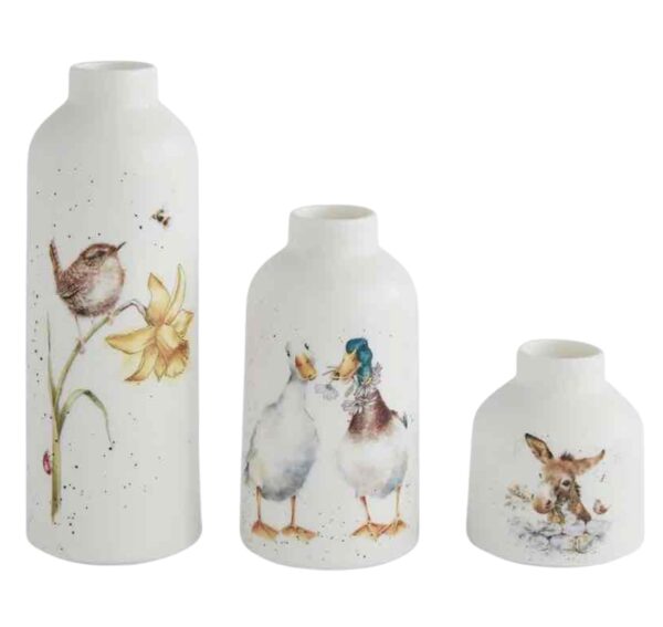 Wrendale Vase Set - Set Of Three Wrendale Vase Set - Set Of Three