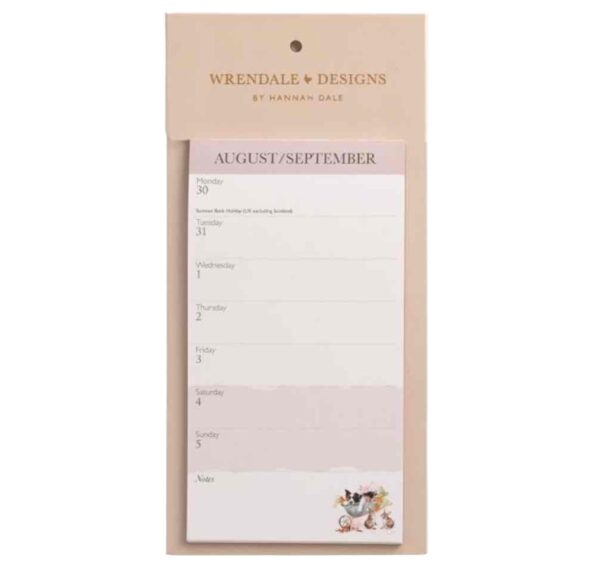 Wrendale Magnetic Slim Calendar - 2027