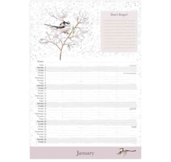 Wrendale 'The Country Set' Family Calendar - 2027