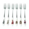 Wrendale Country Animal - Set Of 6 Pastry Forks