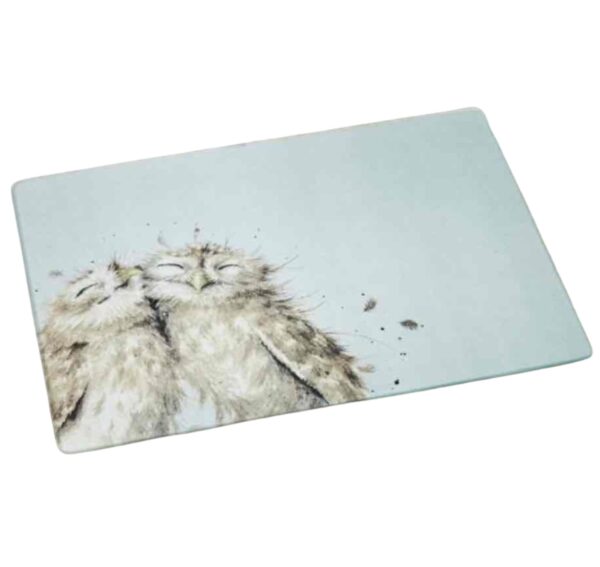 Wrendale 'Birds Of A Feather' Owl Glass Worktop Saver