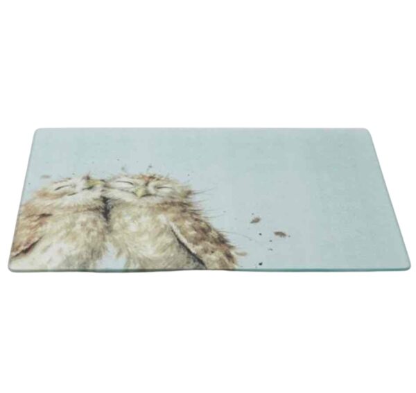 Wrendale 'Birds Of A Feather' Owl Glass Worktop Saver