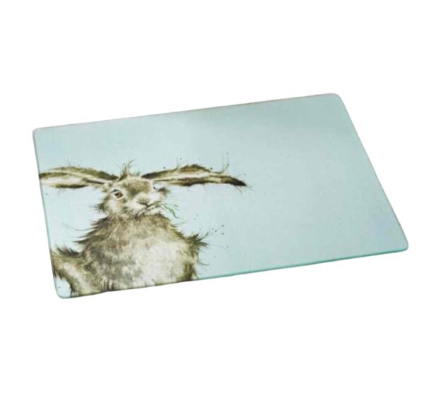 Wrendale 'Hare-Brained' Hare Glass Worktop Saver Wrendale 'Hare-Brained' Hare Glass Worktop Saver