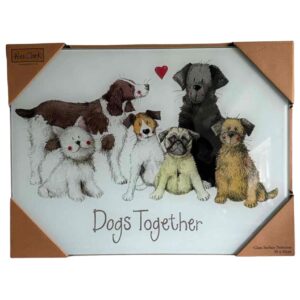 Alex Clark - Dogs Together Glass Worktop Saver