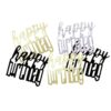 Black Glitz 'Happy Birthday' Holographic Assorted Table Confetti Black Glitz 'Happy Birthday' Holographic Assorted Table Confetti