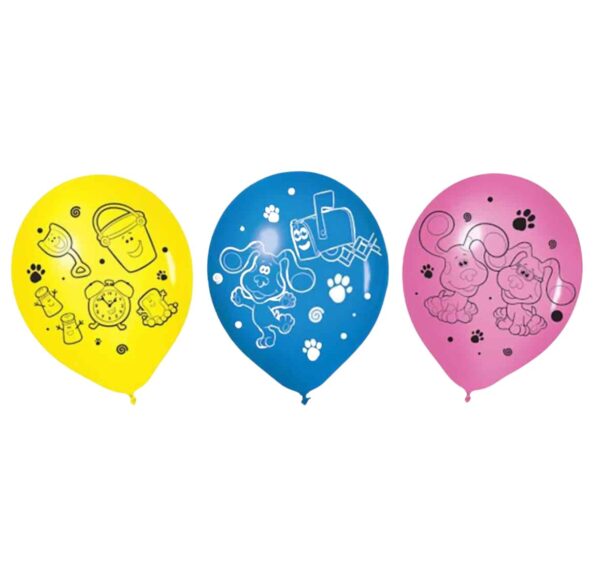 Amscan Blues Clues Birthday Party Latex Balloons - Pack Of 6