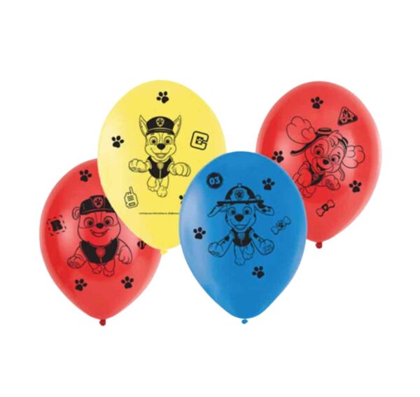 Amscan Paw Patrol Latex Balloons 11inch - Pack Of 6 Amscan Paw Patrol Latex Balloons 11inch - Pack Of 6