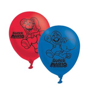 Amscan Super Mario Latex Balloons 11inch - Pack Of 6