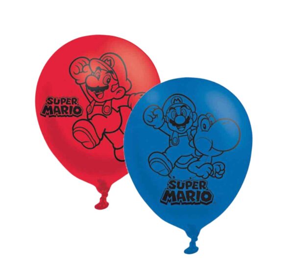 Amscan Super Mario Latex Balloons 11inch - Pack Of 6 Amscan Super Mario Latex Balloons 11inch - Pack Of 6