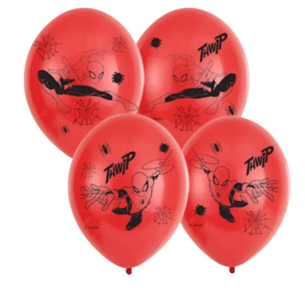 Amscan Marvel Spiderman Latex Balloons 11inch - Pack Of 6 Amscan Marvel Spiderman Latex Balloons 11inch - Pack Of 6