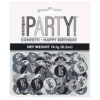Black Glitz '16th Birthday' Holographic Assorted Table Confetti