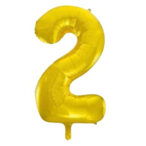 Unique Gold Glitz Number 2 Balloon - 34"