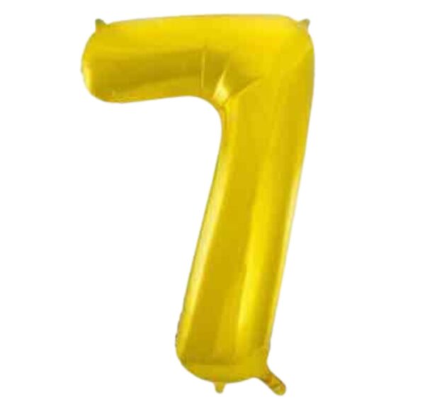 Unique Gold Glitz Foil Number 7 Balloon – 34″ Unique Gold Glitz Foil Number 7 Balloon – 34″
