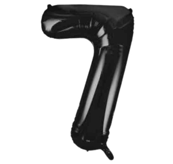 Unique black Glitz Number 7 Balloon Unique black Glitz Number 7 Balloon