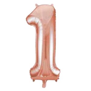 Unique Roes Gold Glitz Number 1 Balloon - 34"