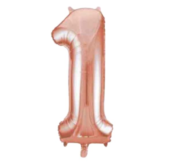 Unique Roes Gold Glitz Number 1 Balloon - 34" Unique Roes Gold Glitz Number 1 Balloon - 34"